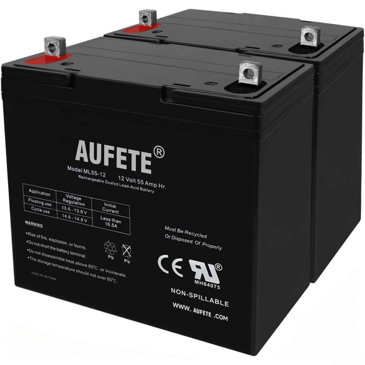 AUFETE Sealed Lead Acid AGM Battery