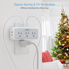 AUFETE Multi Plug Outlet Extender