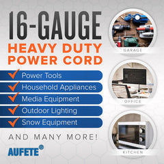 AUFETE Extension Cord