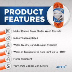 AUFETE Extension Cord