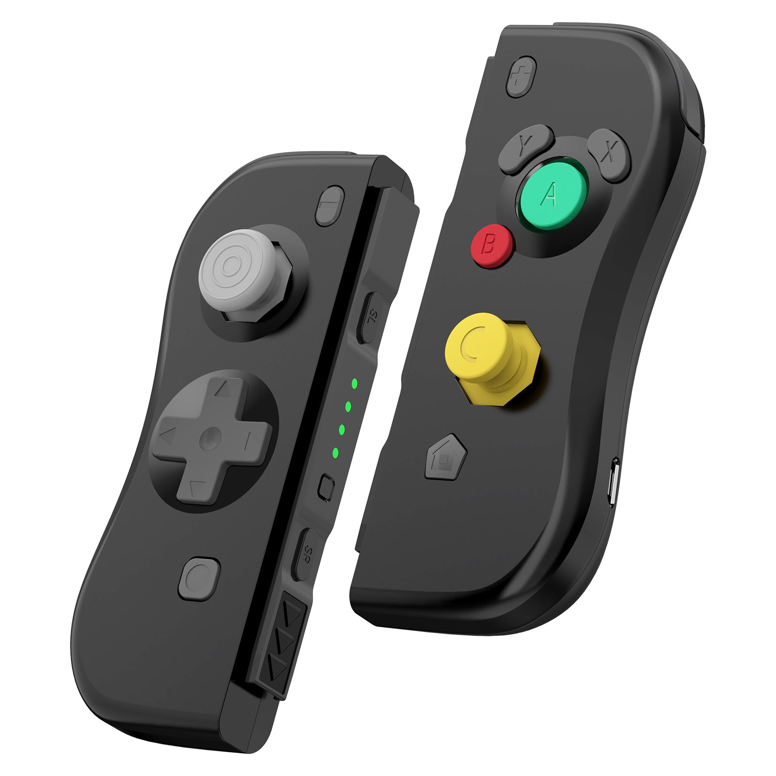 Nintendo switch joy-con left and right hand controllers black (model ...