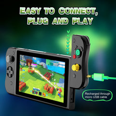 Nintendo switch joy-con left and right hand controllers black (model: 5098)