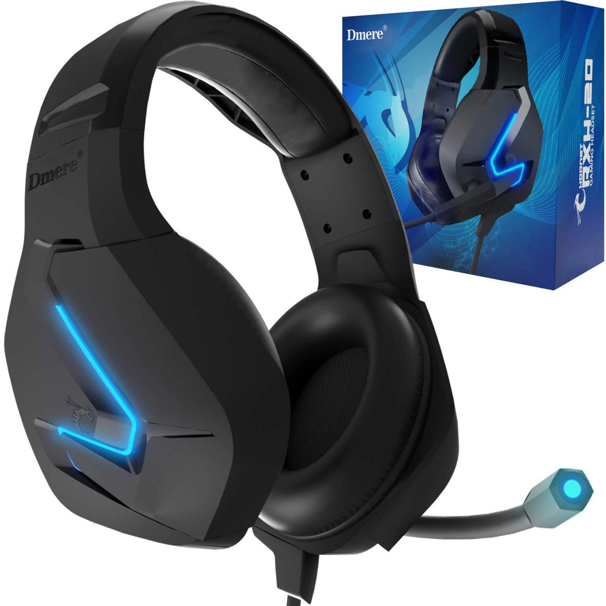 DMERE Gaming Headset for PC and Gaming Consoles PS5, PS4, Xbox Series X | S, Xbox ONE, Nintendo Switch