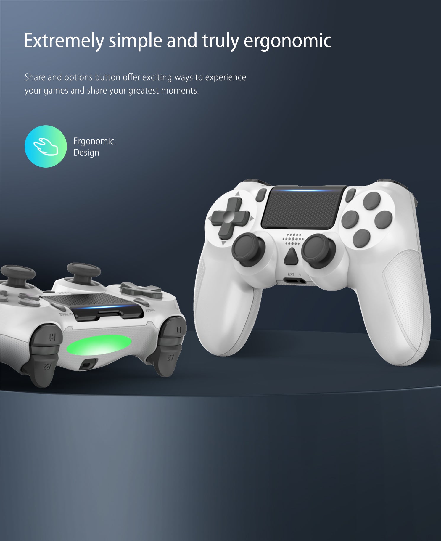 led ps4 controller