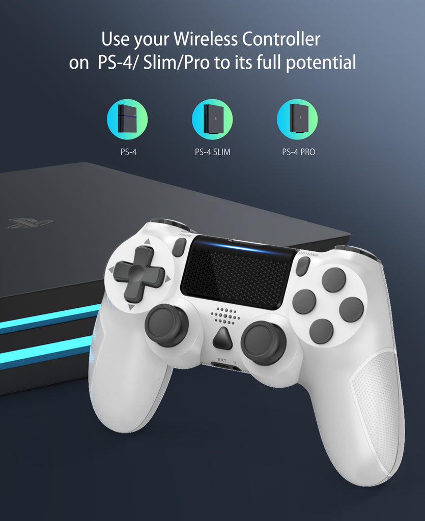 YCCTEAM Wireless Game Controller with Builtin 1000mAh Rechargeable Ba