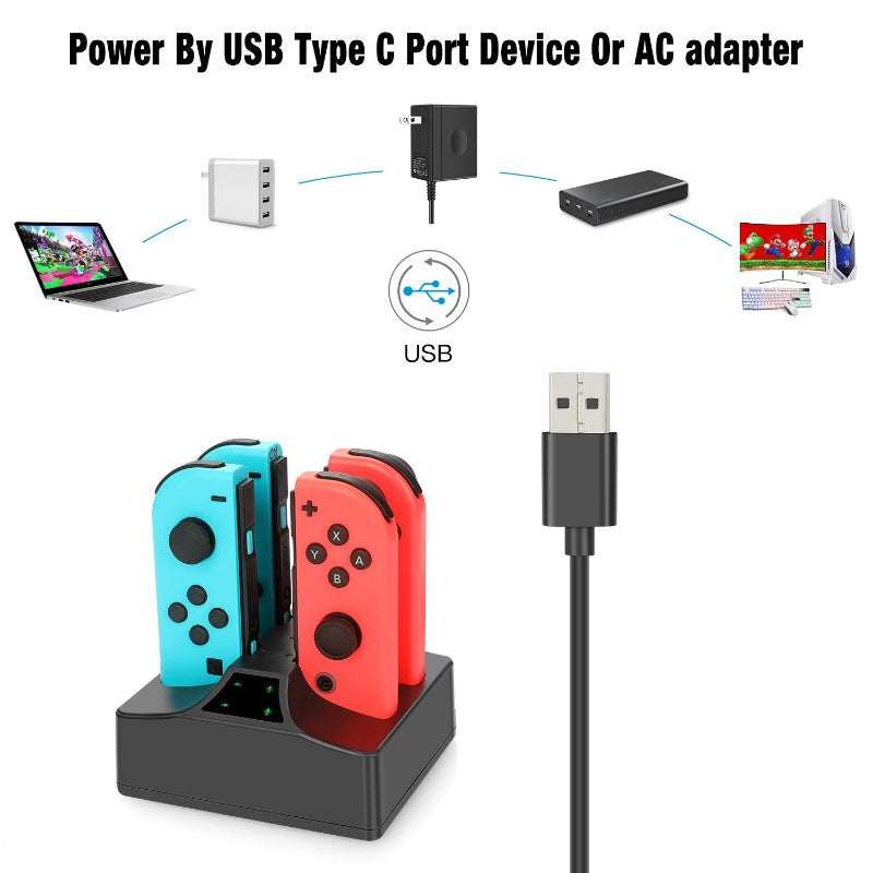 Nintendo Switch Joy-Con Charger,YCCTEAM Charging Station,Charging