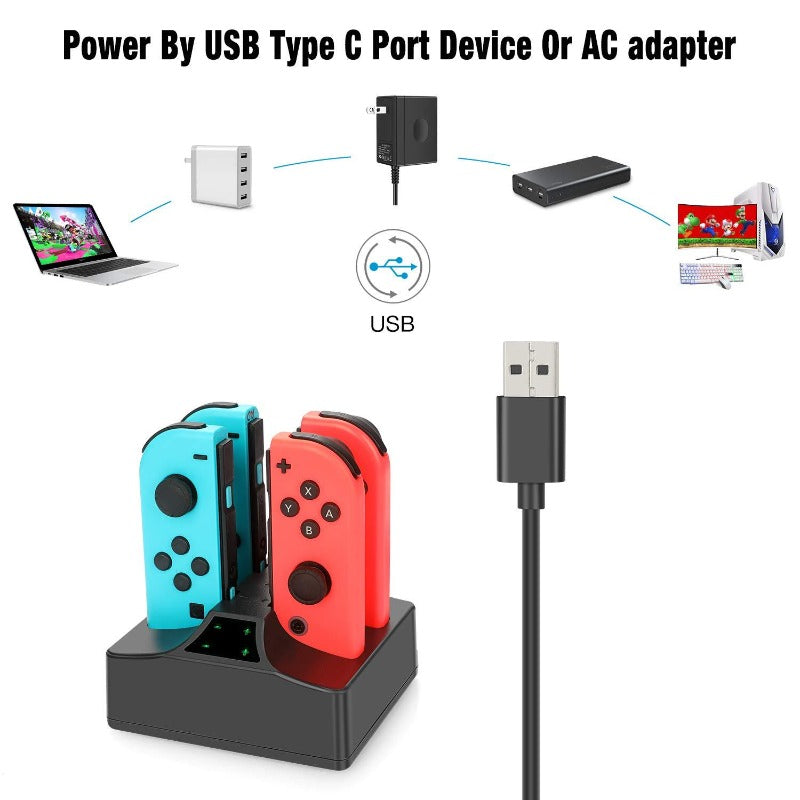 Nintendo Switch JoyCon Charger,YCCTEAM Charging Station,Charging dock