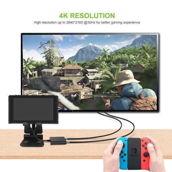 YCCTEAM Switch Dock para Nintendo Switch/OLED, USB C a HDMI TV para  Nintendo Switch, adaptador de interruptor portátil 4K estación de  acoplamiento